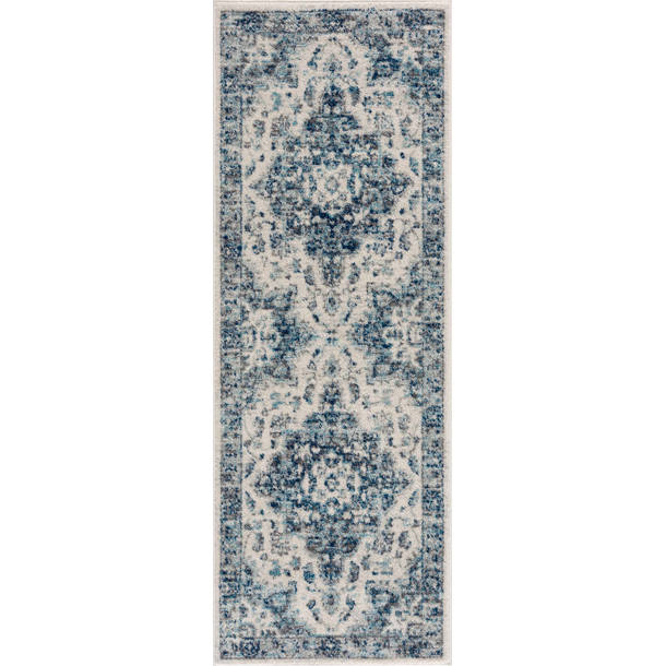 Bungalow Rose Dunnes Istanbul Oriental Blue Area Rug & Reviews Wayfair